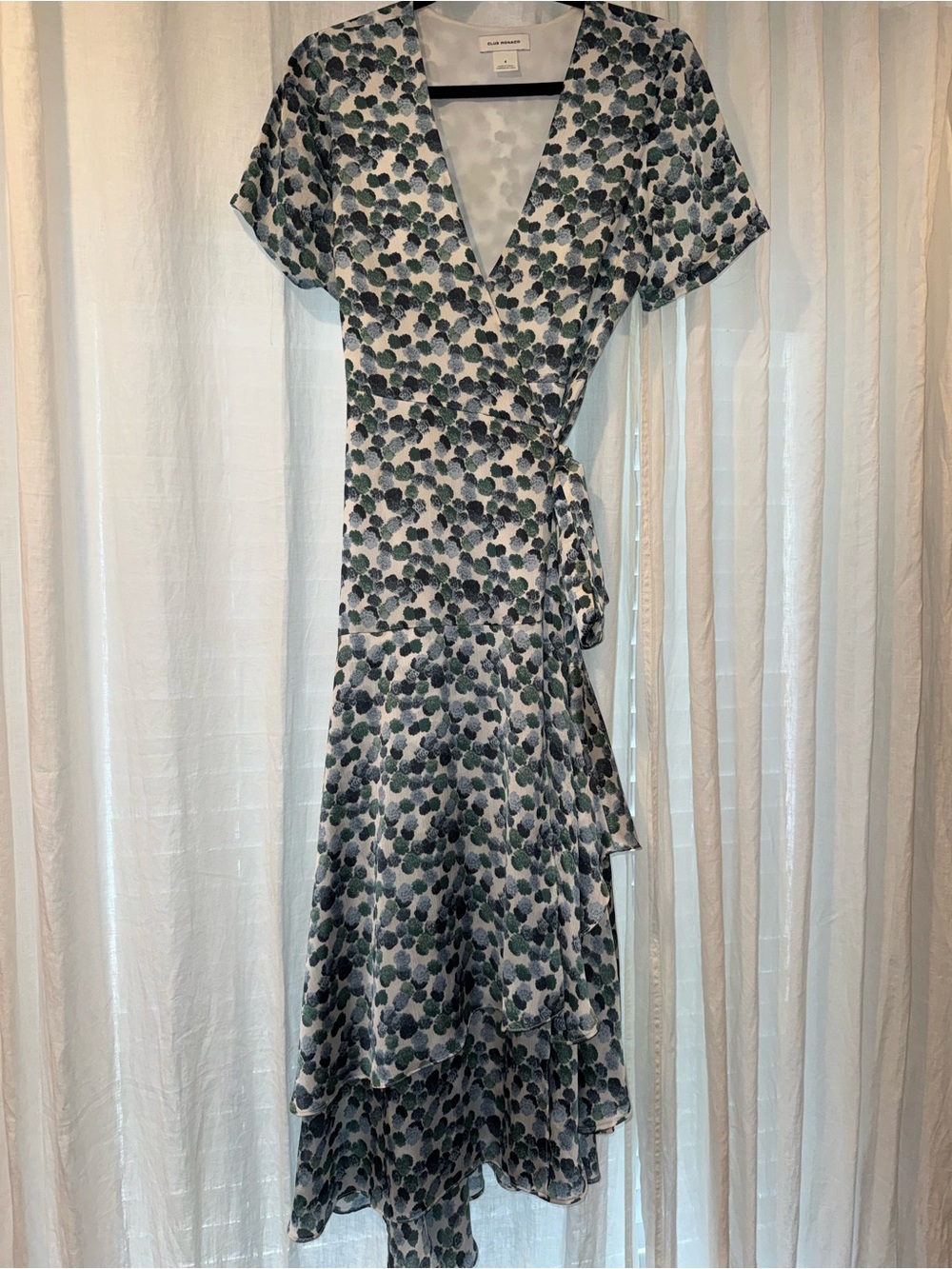 Club Monaco Zaydie Midi Ruffle dress